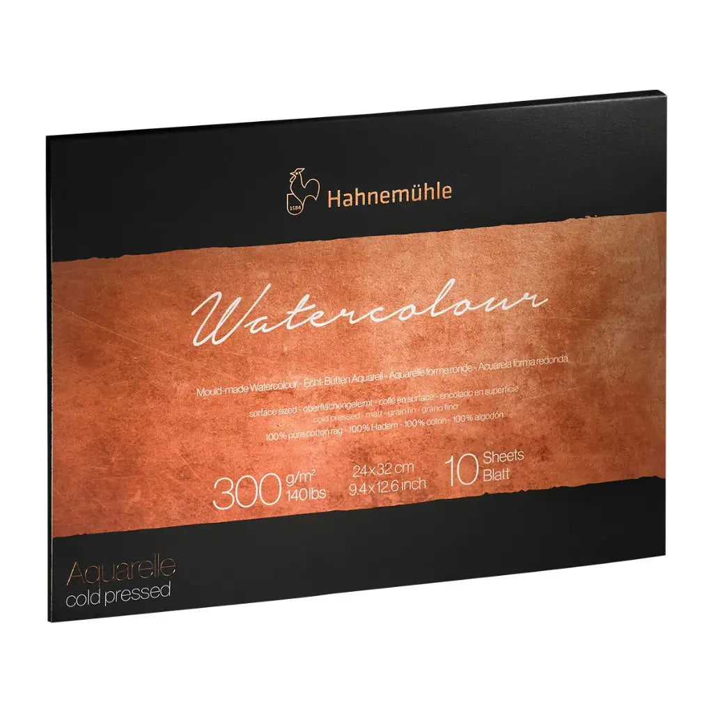 Block Acuarela Hahnemuhle Algodón 300gr Grano FINO 10hjs Variantes