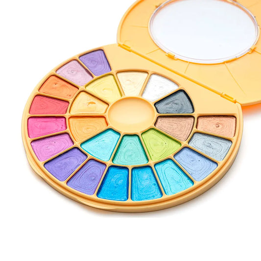 Himi Set De Pintura Semi Humedad 24 Colores Metalizados