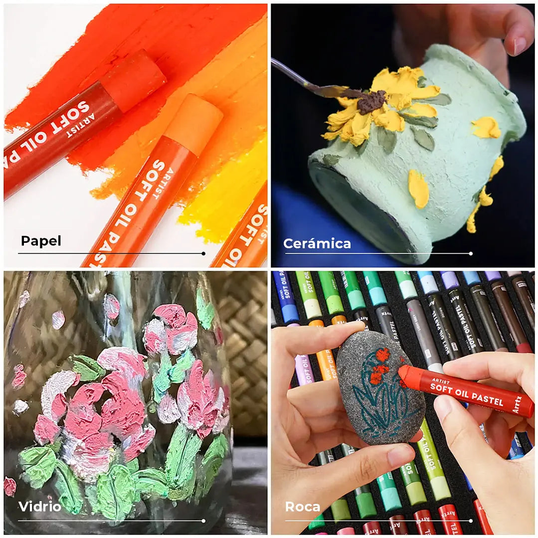 Arrtx Pasteles al óleo Soft 48 colores