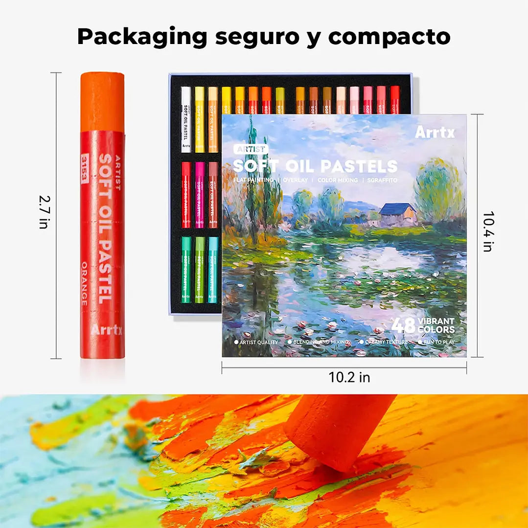 Arrtx Pasteles al óleo Soft 48 colores