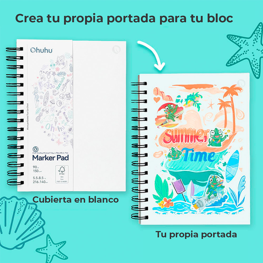 Croquera para Marcadores OHUHU MAarker Pad 21,6x14cm