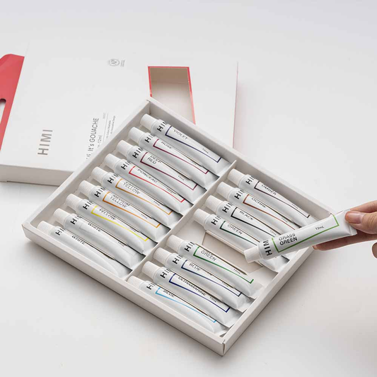 Pintura Hi, It's Gouche 18 colores en tubo 12ml HIMI