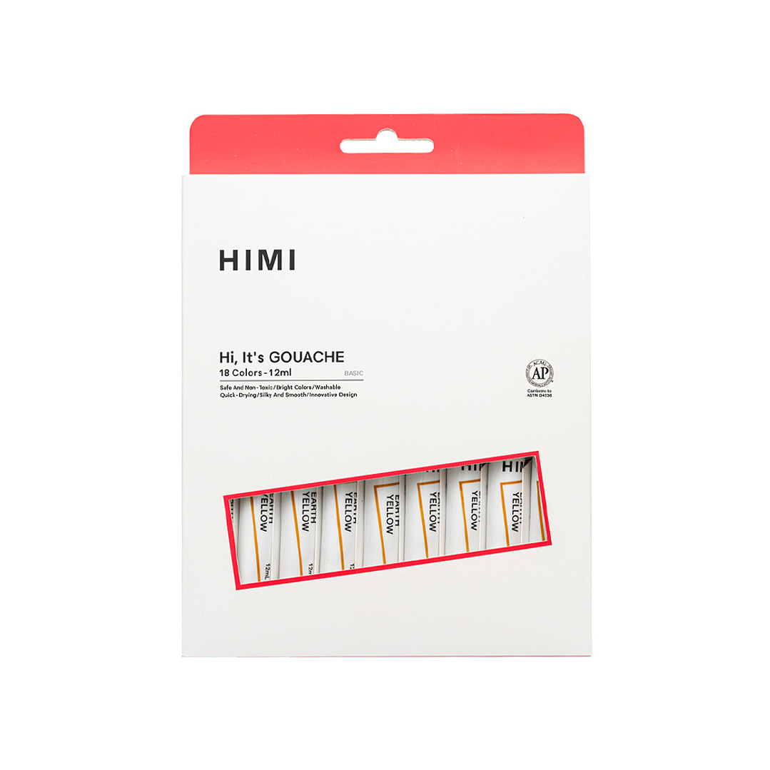 Pintura Hi, It's Gouche 18 colores en tubo 12ml HIMI