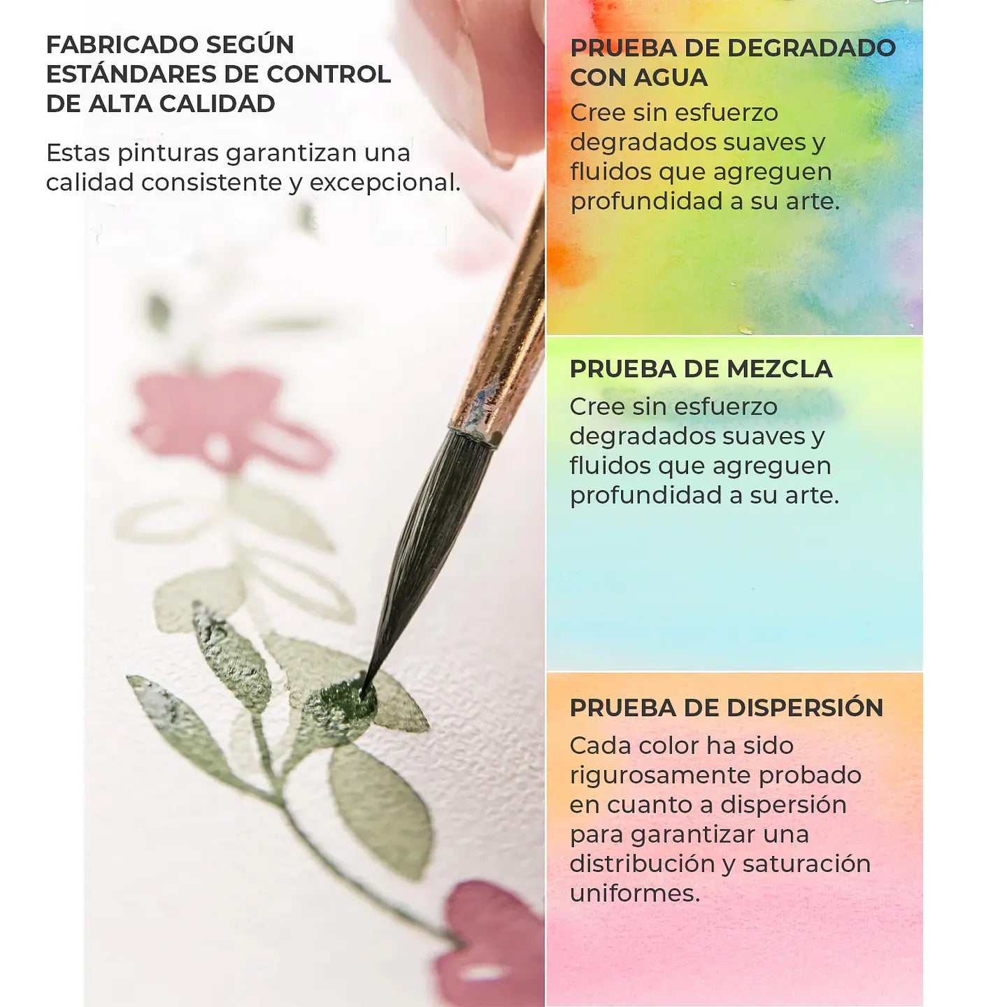 Set de acuarelas Grabie PREMIUM 50 colores TODO EN UNO
