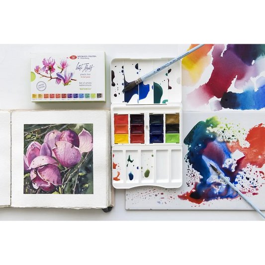 Acuarelas White Night 12 colores botanicos