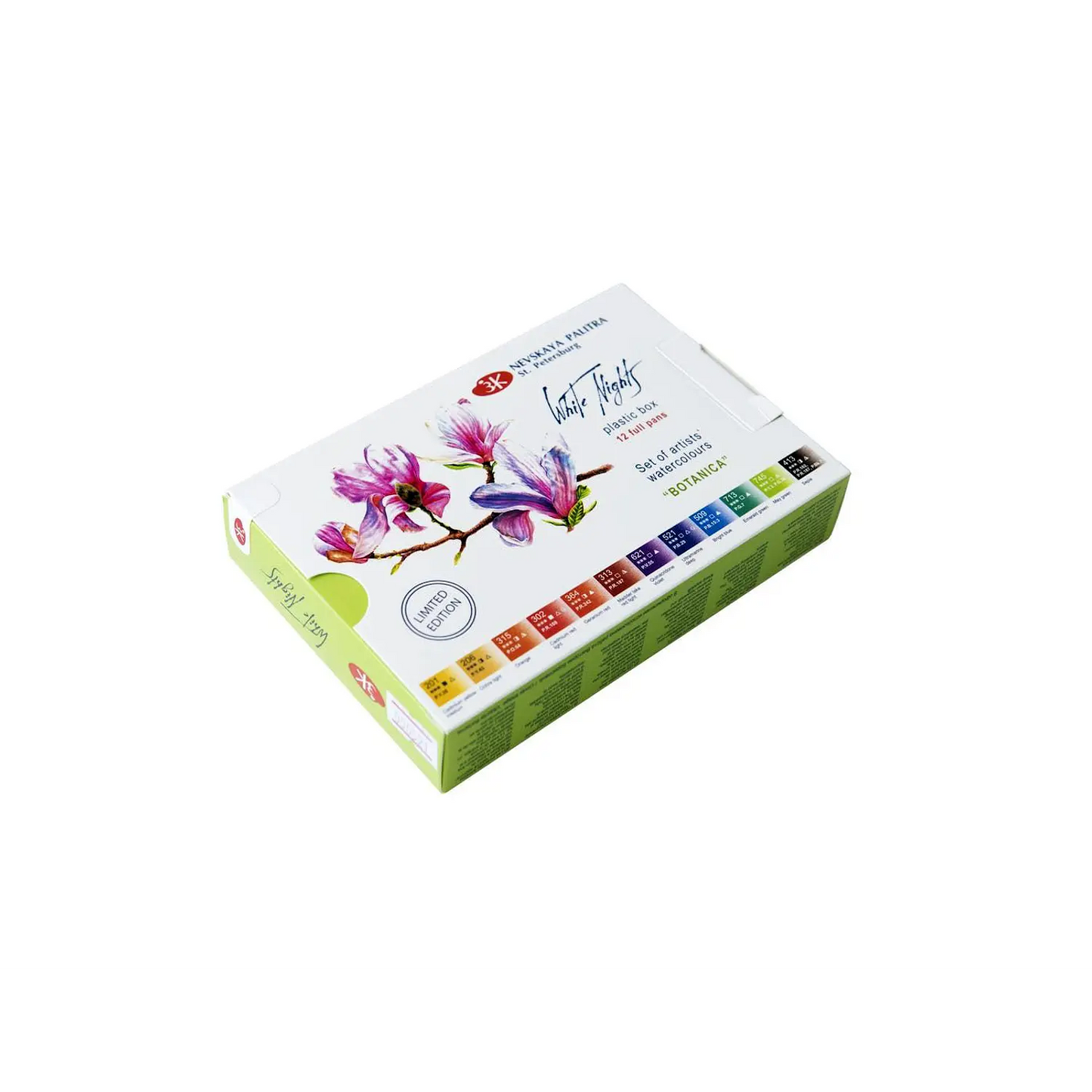 Acuarelas White Night 12 colores botanicos