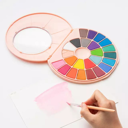 Set Himi Pintura Solida A Base De Agua 24 Colores (Rosado)