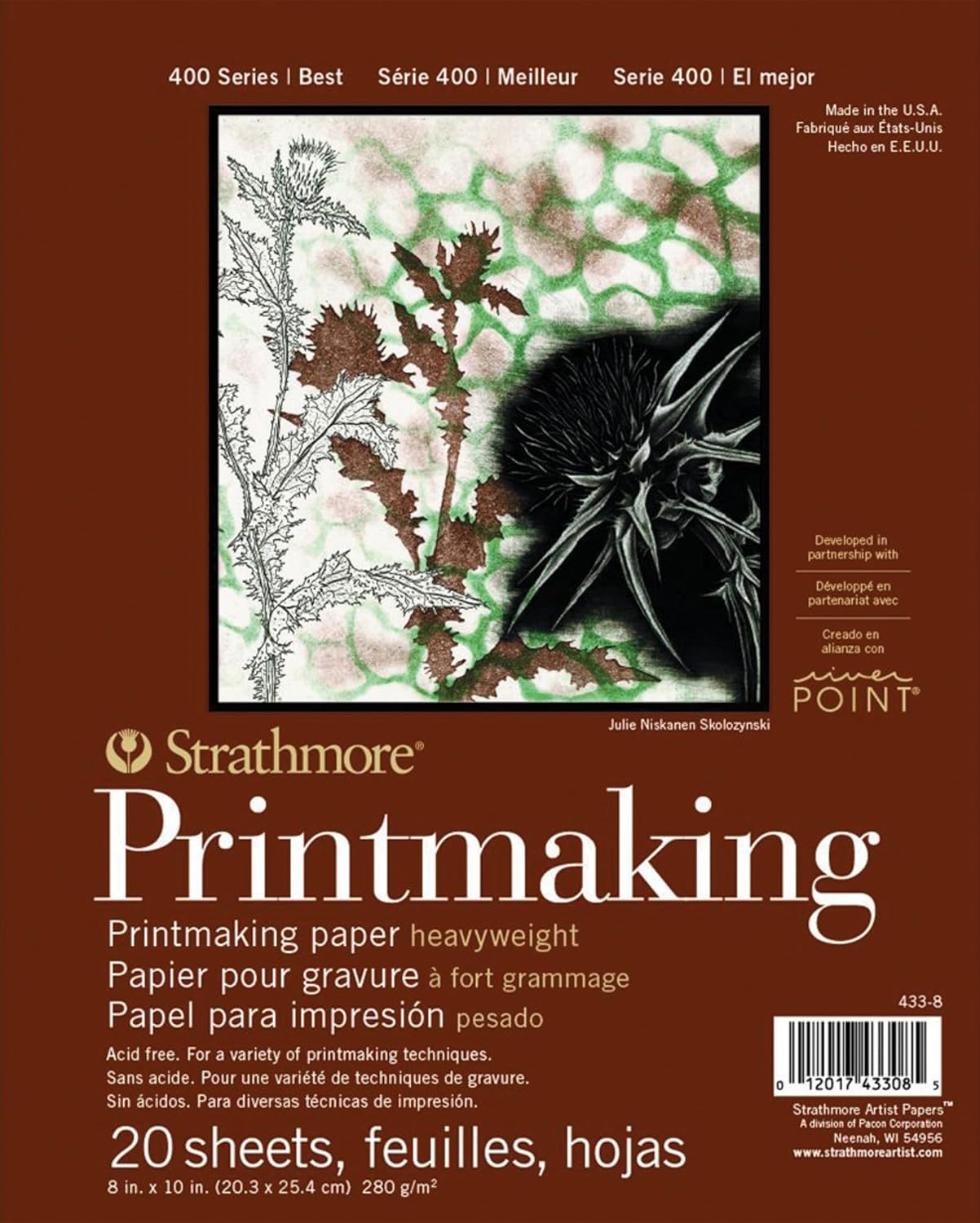 Block Papel Grabado Strathmore 280gr 15 Hojas