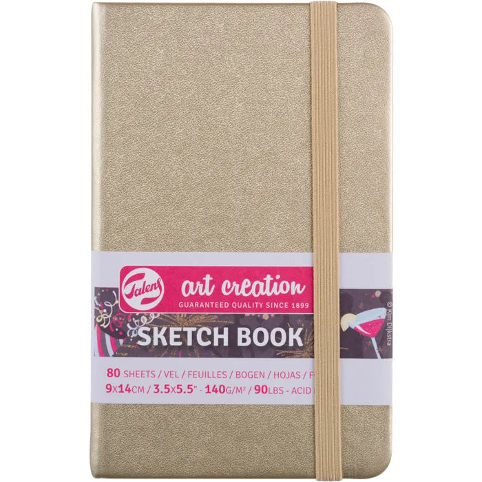 Libreta Sketchbook Art Creation Dorada 80 Hojas 140 g/m2