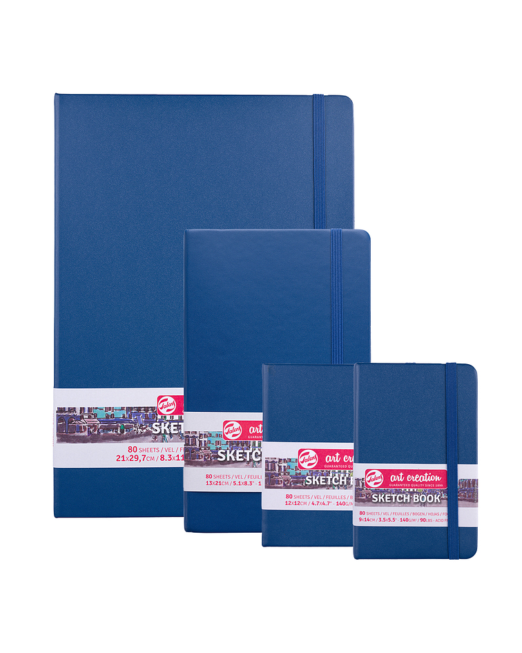 Libreta Sketchbook Art Creation Azul Marino 80 Hojas 140 g/m2