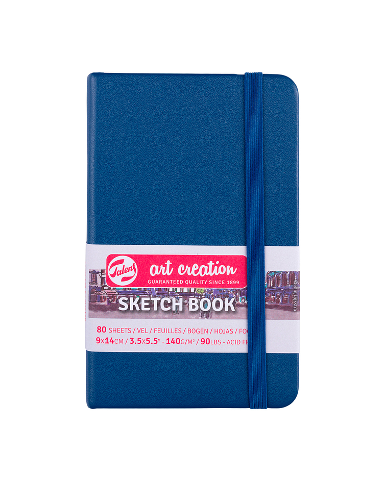 Cuaderno Vertical color amarillo azul marino con hojas blancas de 12cm x 12cm