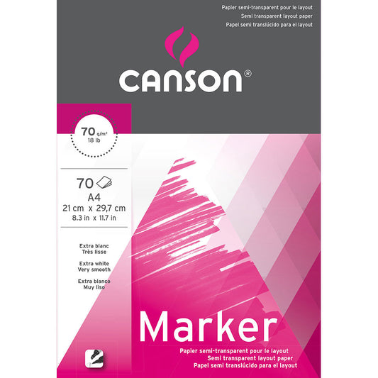 Block Semi traslucido Canson Marker Layout A4 70 g/m2
