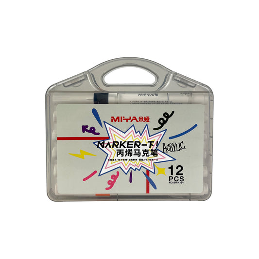 Marcadores acrilicos Himi Miya 12 colores