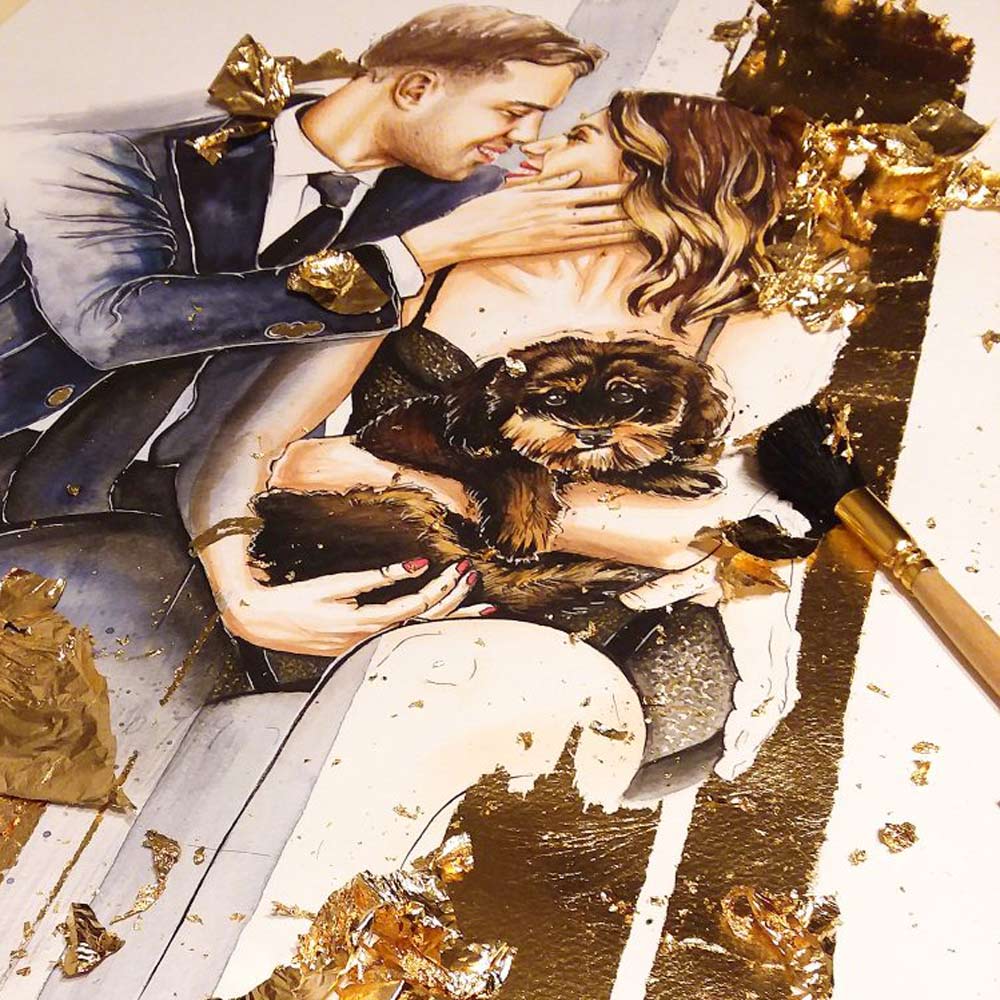 Bolsa de 3gr de hojuelas metálicas Pan de Oro Mona Lisa (pan de oro)