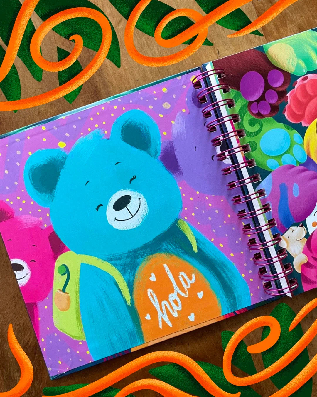 Libro para colorear Patitas en acción por Sun Diseño
