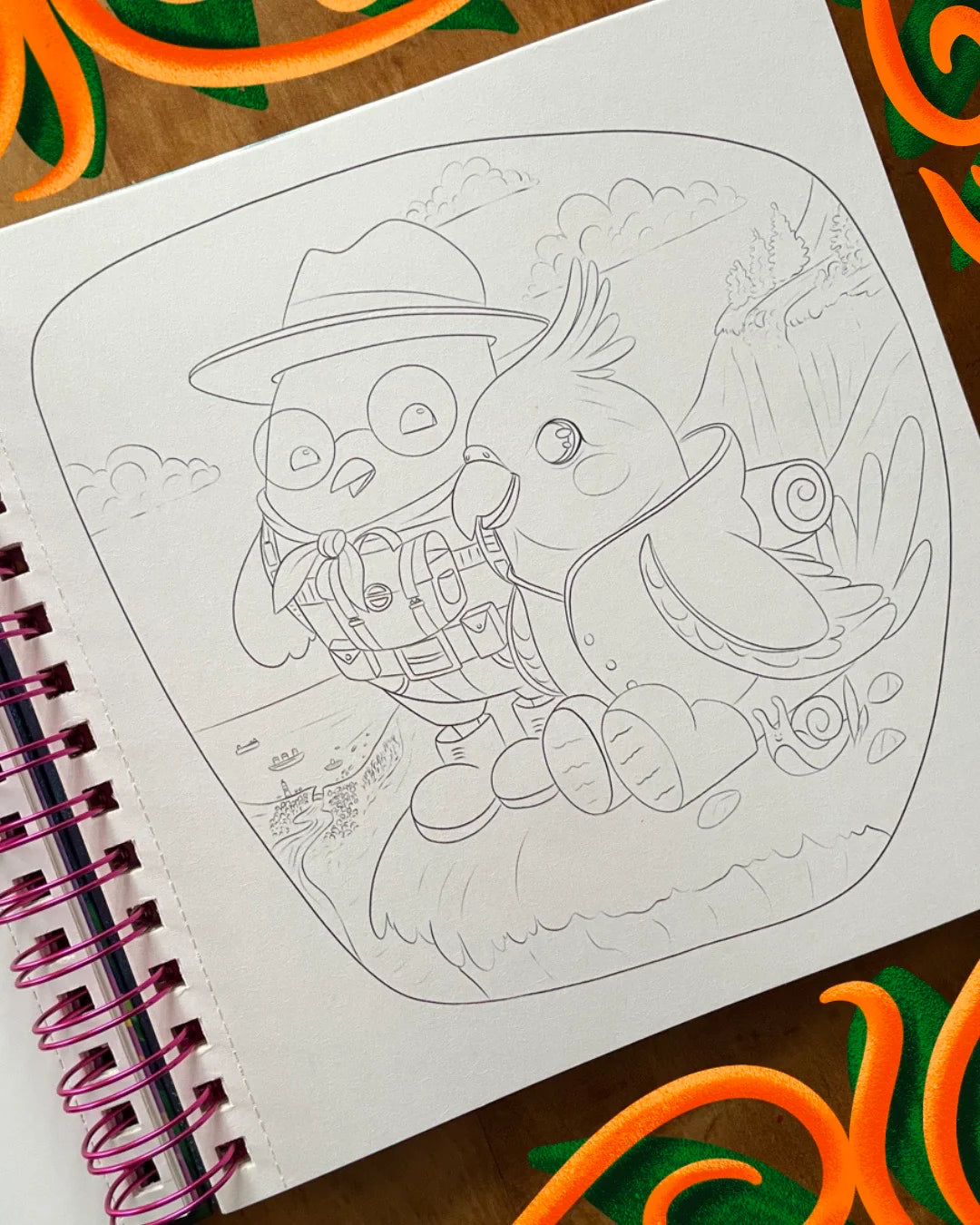 Libro para colorear Patitas en acción por Sun Diseño