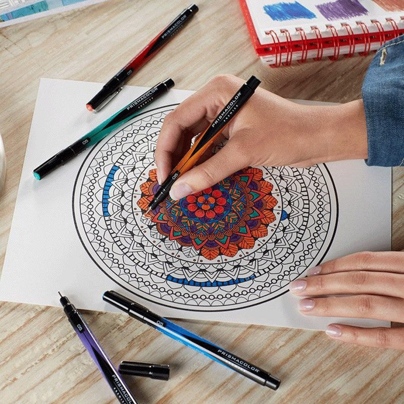 PRISMACOLOR FINE LINE 05 VERDE-AZUL-ROJO-NEGRO