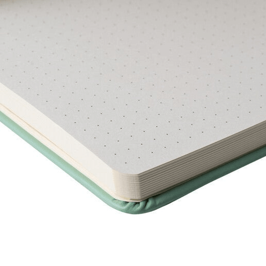Sakura Dotted NoteBook Libreta de Puntos Verde Pátina (13x21 cm) - 80hjs de 140gsm