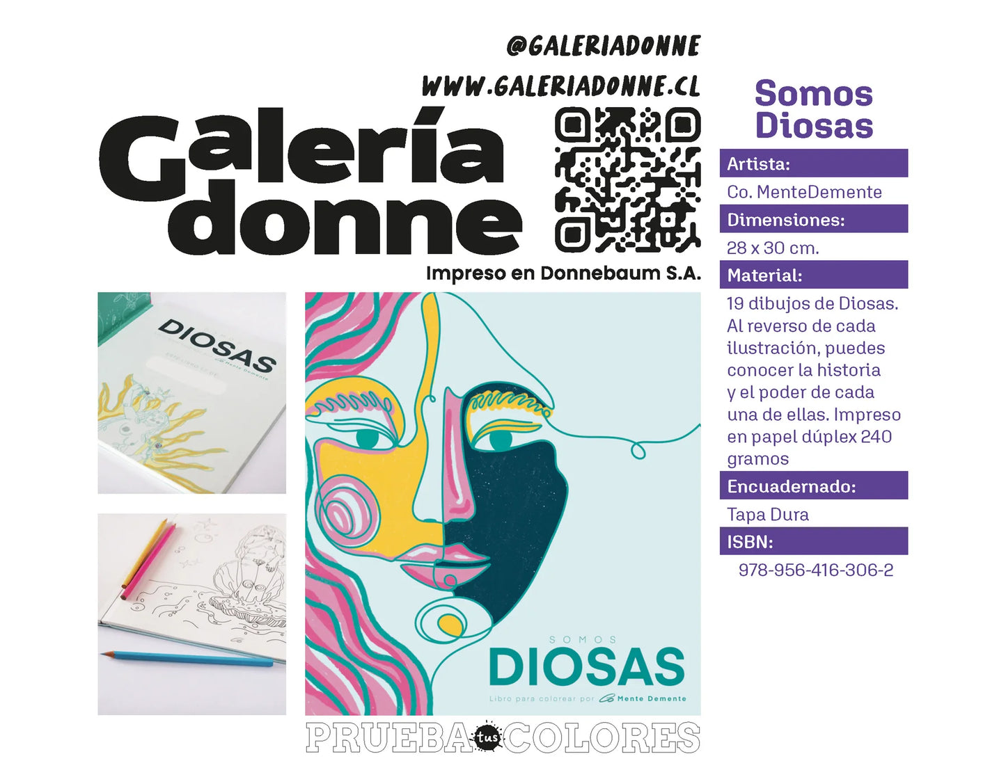 Libro para colorear "Somos Diosas" por Consuelo Huerta