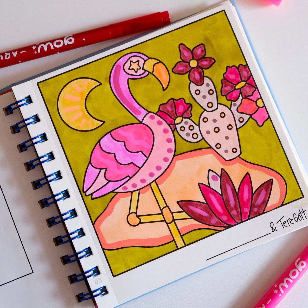 LIBRO PARA COLOREAR "WANDER" POR TERE GOTT