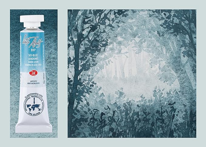 Set acuarela en tubos White Nights MIDNIGHT- Colores Granulados - 3 TUBOS X10 ML