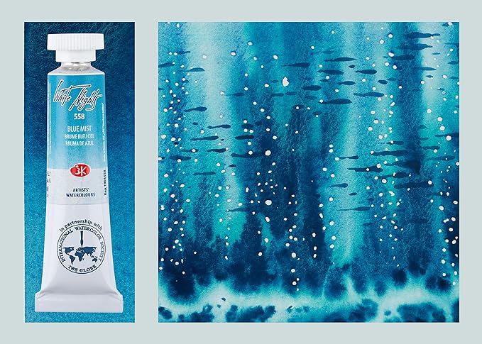 Set acuarela en tubos White Nights "DEPTH" - Colores Granulados - 3 TUBOS X10 ML