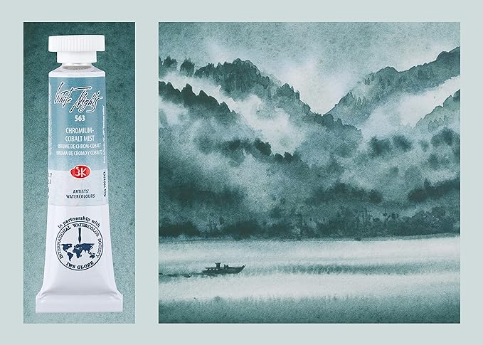 Set acuarela en tubos White Nights "Forest" - Colores Granulados 3 TUBOS X10 ML