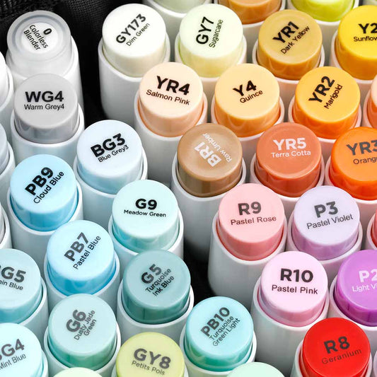 Set de marcadores Ohuhu serie Honolulu 72 colores + Blender