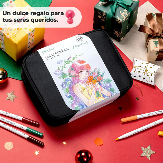 OHUHU 120 MARCADOR AGUA PUPE PAPER FRIENDLY PINCEL TIRALINEAS