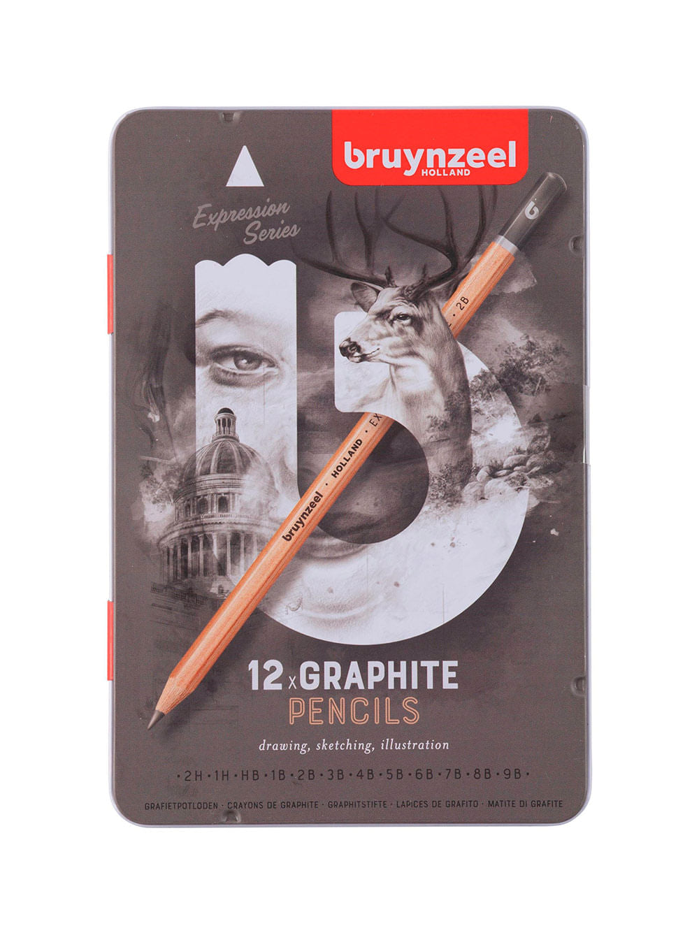Pack 12 Lápices Grafito Bruynzeel Expression Series
