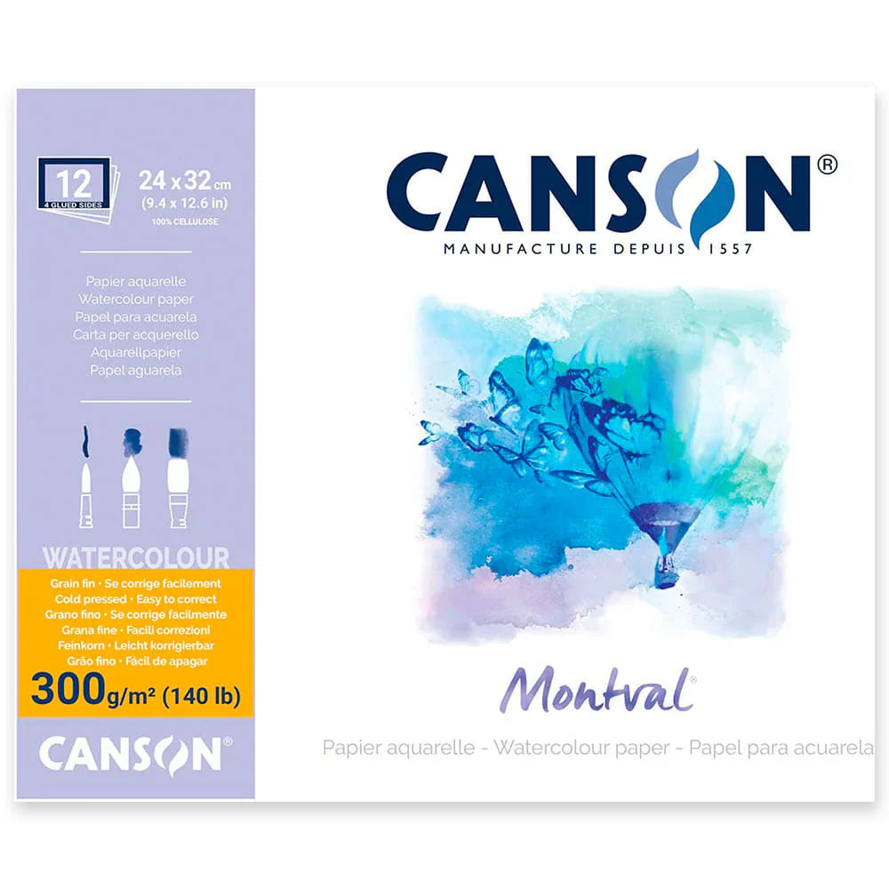 Block de Acuarela Canson Montval Grano Fino 300 g/m2
