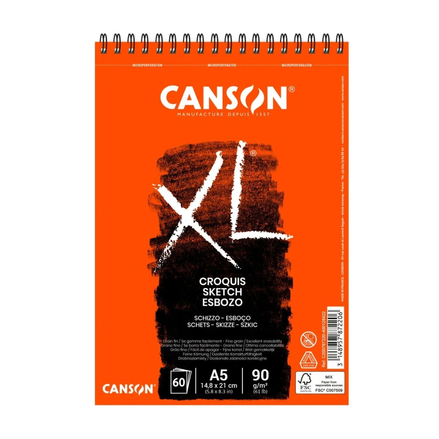 Croquera de Bocetos Canson XL Croquis 90 g/m2