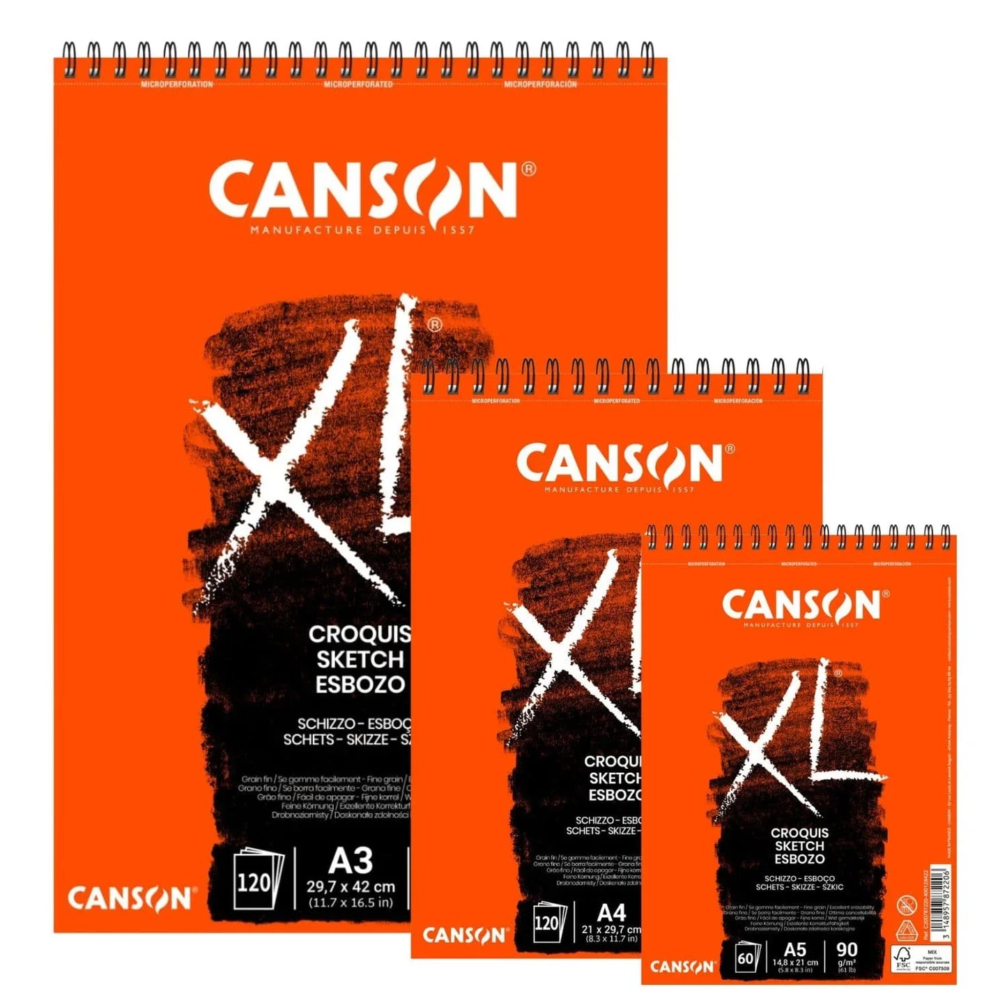 Croquera de Bocetos Canson XL Croquis 90 g/m2