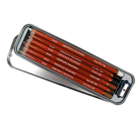 Derwent Drawing - Set 6 Lápices de Colores Blandos