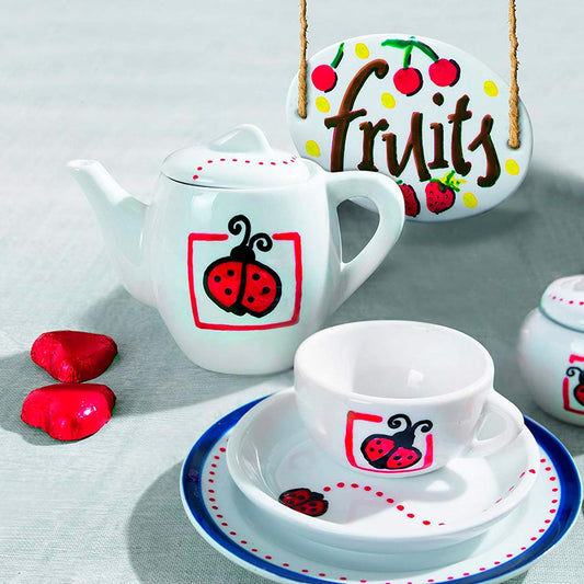 Marcadores Punta Pincel para Porcelana Colores Cálidos Edding Pack 6 Unidades