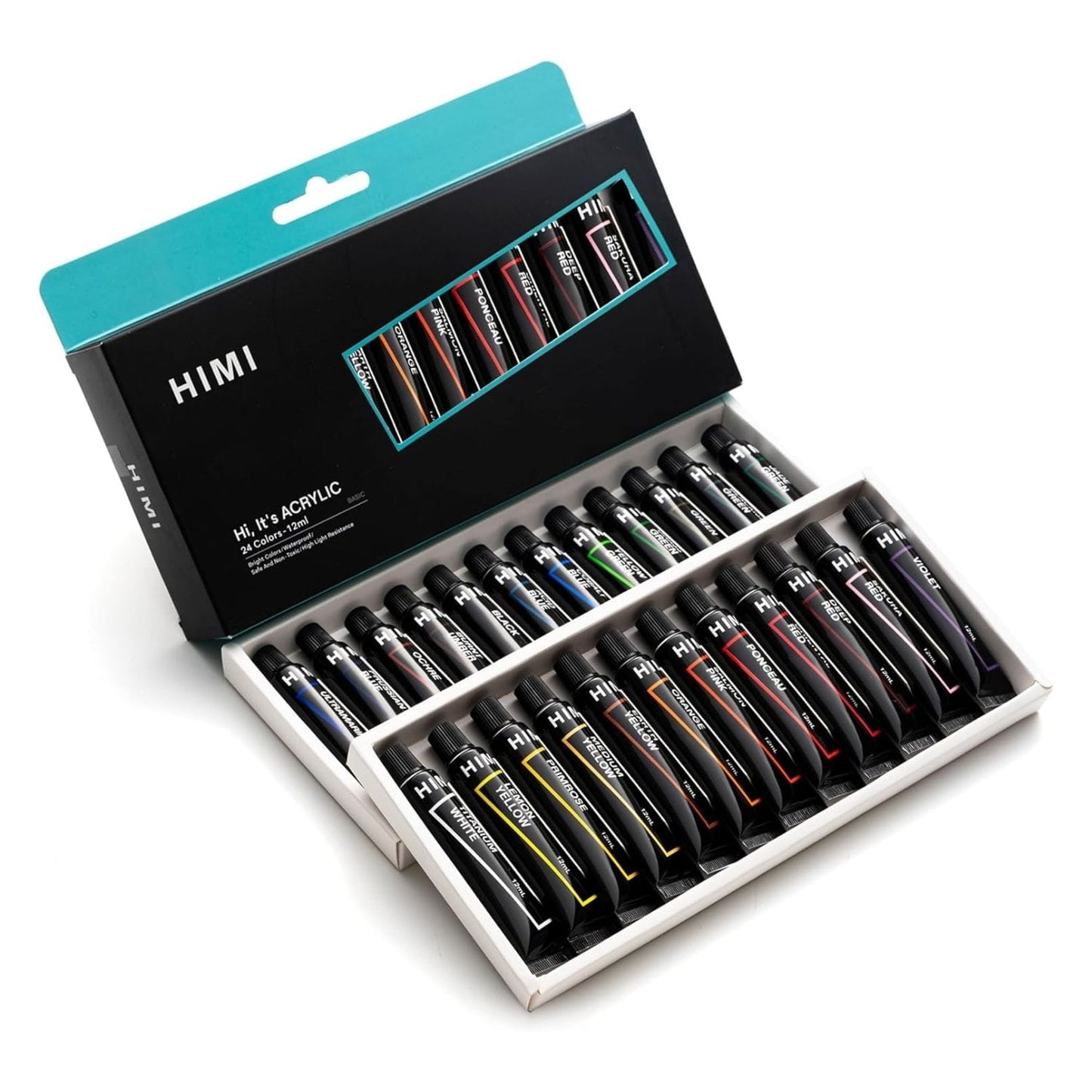Pintura Acrilica en tubo HIMI Hi, It's Acrylic 24 colores 12ml