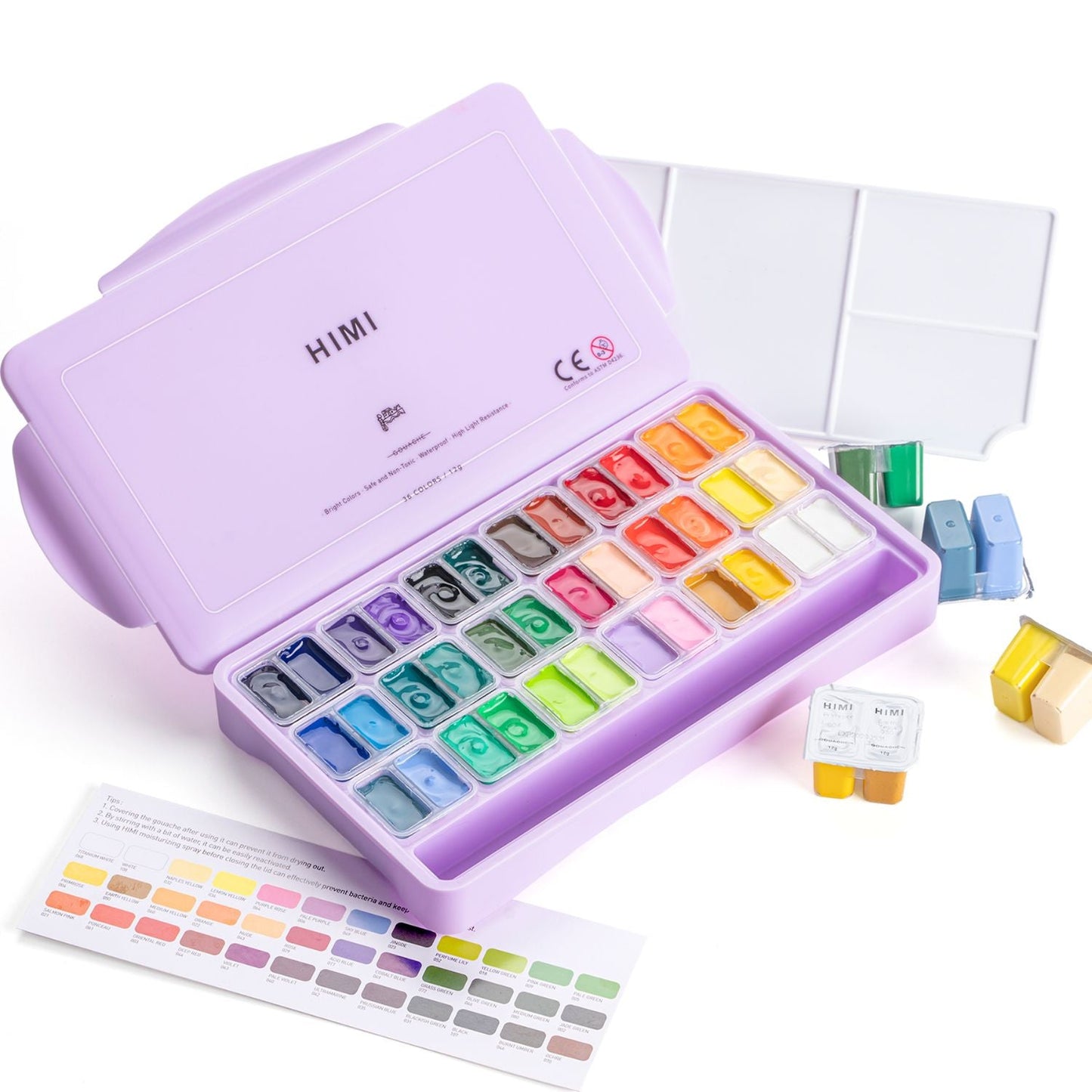 Pintura Hi, It's Gouche 36 colores 12g HIMI