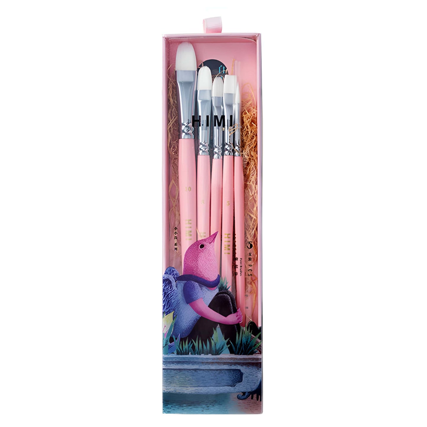 Pack 5 Pinceles Rosa HIMI