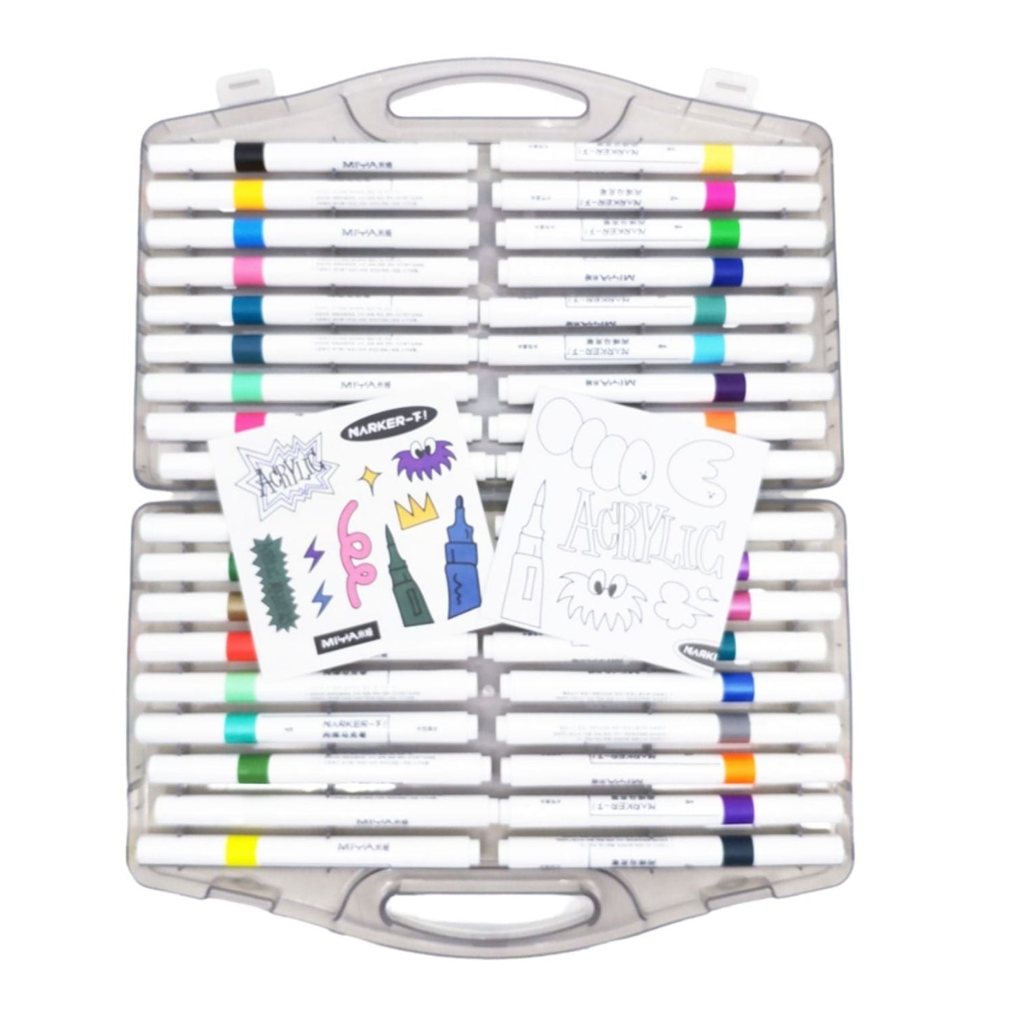 Set Marcadores Acrílicos MIYA 36 Colores