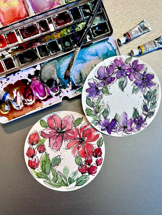 Papel Acuarela Redondo Hahnemuhle Caja 30 Hojas