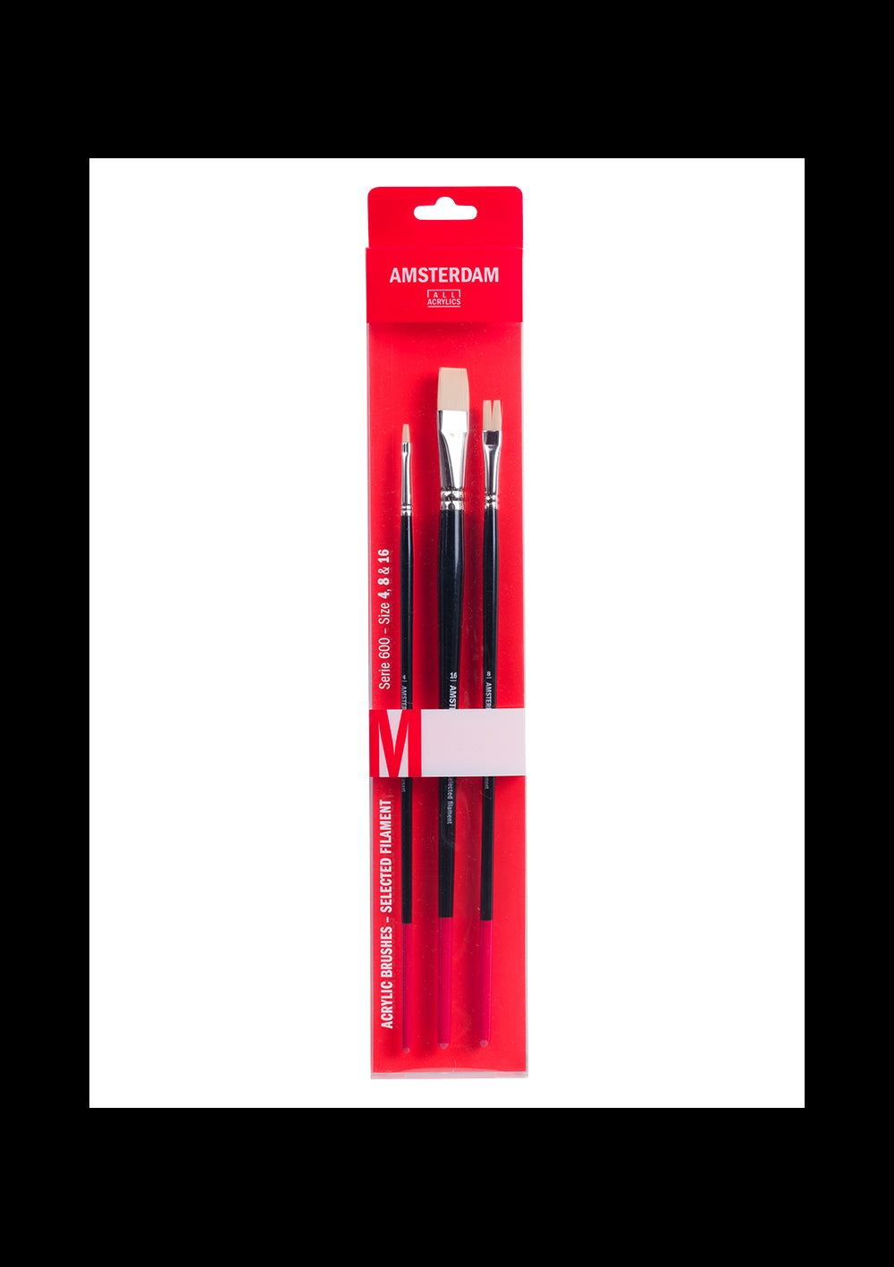 Pack de Pinceles Planos Amsterdam (4, 8 & 16)