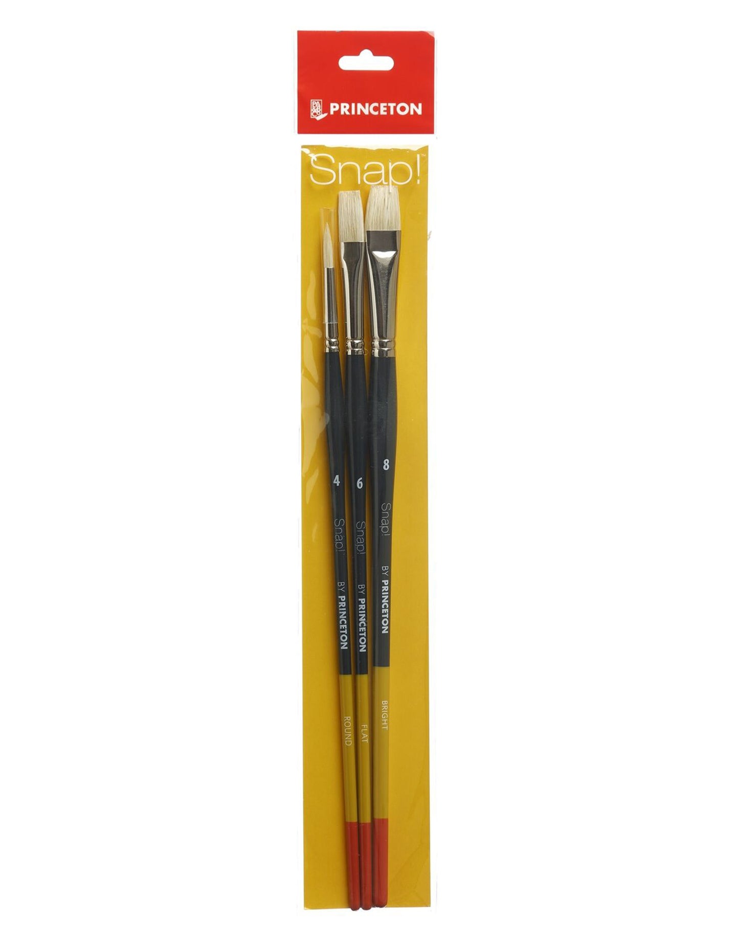 Set N4 Pinceles Snap! Princeton Pelo Natural (8, 6, 4)