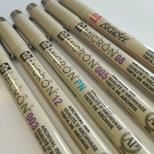 Sakura Pigma Micron - Set 6 Tiralíneas Manga Intermediate