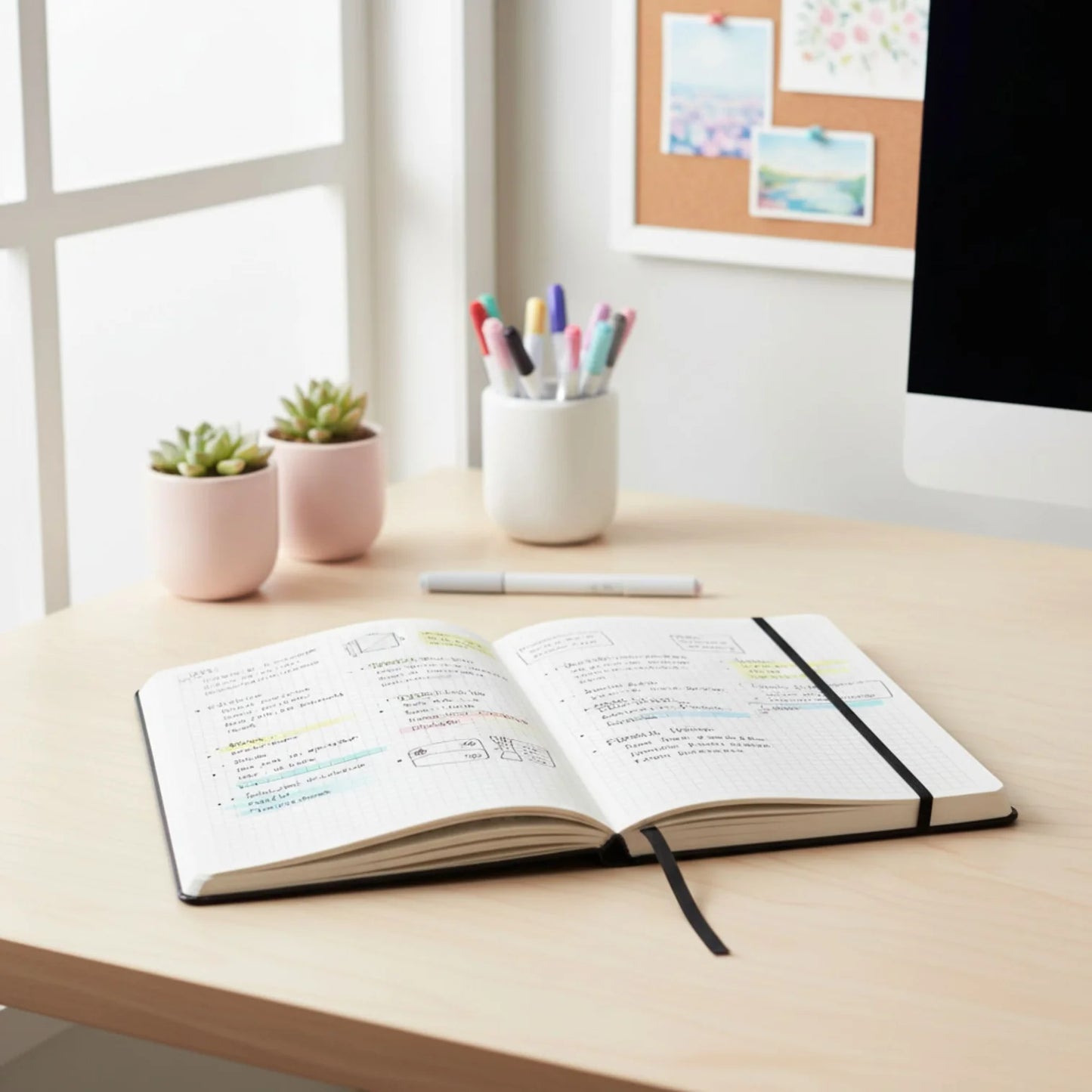 Sakura Squared Note Book - Libreta Cuadros 13x21