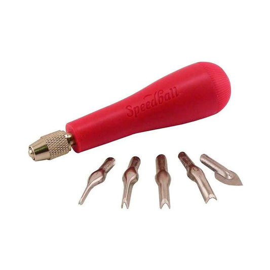 Kit Gubias SpeedBall 5 puntas para Linoleo