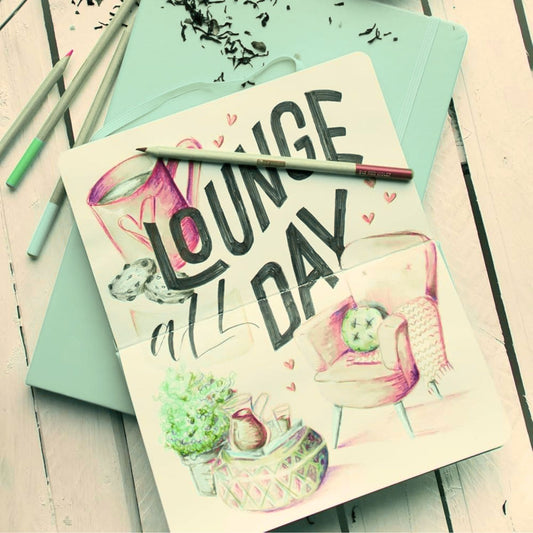 Libreta Sketchbook Art Creation Menta Fresca 80 Hojas 140 g/m2