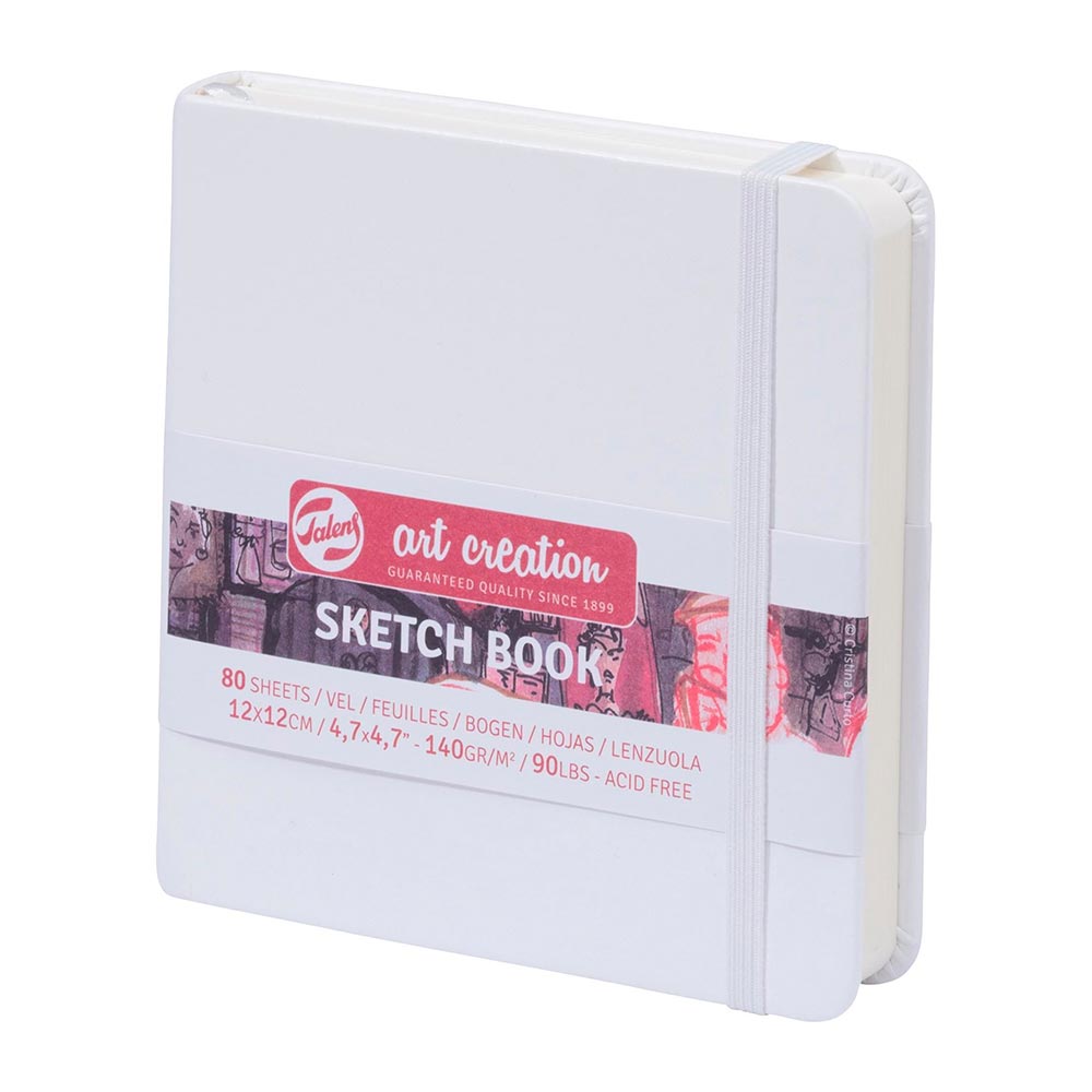 Cuaderno Vertical color blanco con hojas blancas de 9cm x 14cm