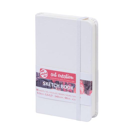 Cuaderno Vertical color blanco con hojas blancas de 12cm x 12cm