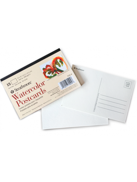 Tarjetas Postales de Acuarela Strathmore 300gr 10.2x15.2cm 15 Hojas
