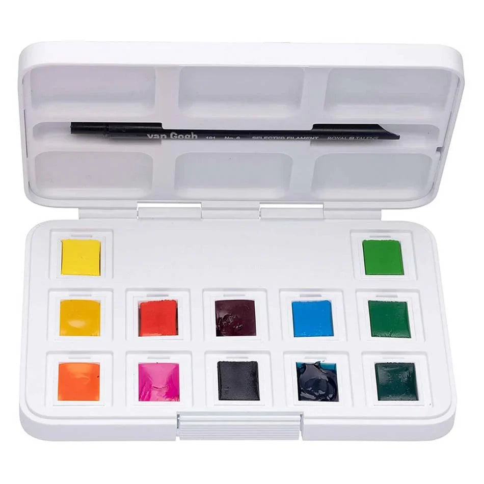 Acuarela en Pastillas Van Gogh Set 12 Colores Vibrantes